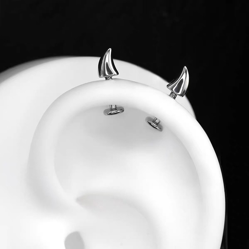 Men'S Accessories Jewelry Sale - Hot Sale Cute Devil Horn Piercing