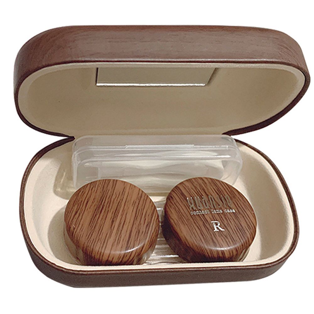 Men Accessories Kit Bag - Storage Box Organizer Travel with Mirror