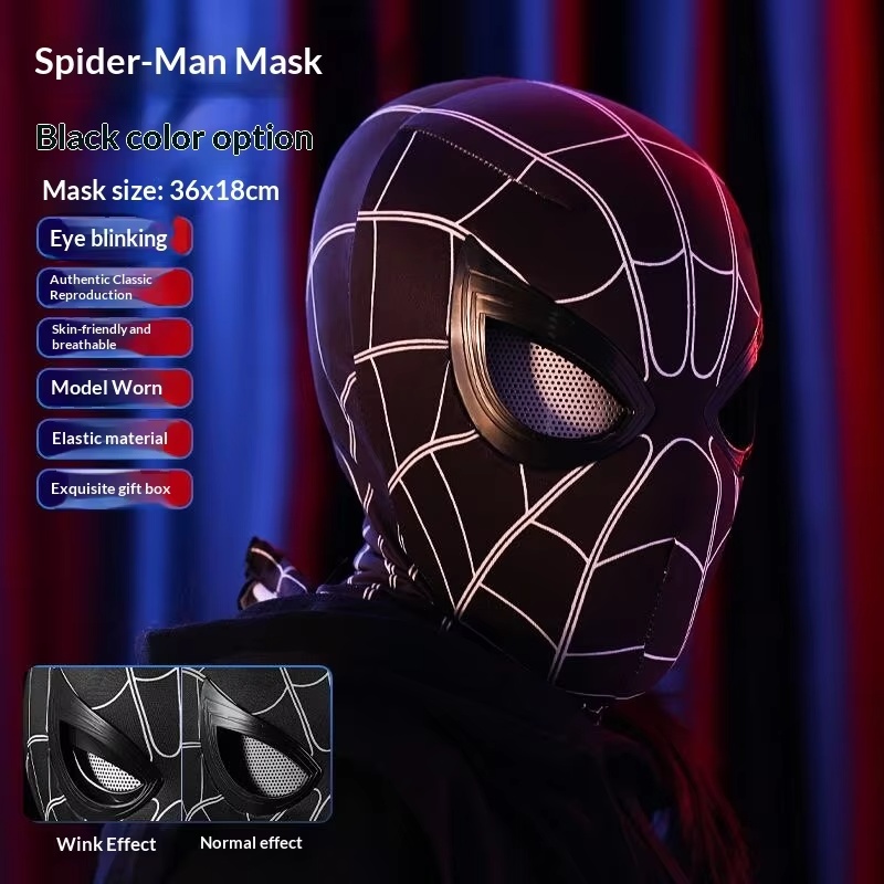 Men'S Accessories Display - Spider-Man Headgear With Movable Eyes Cool