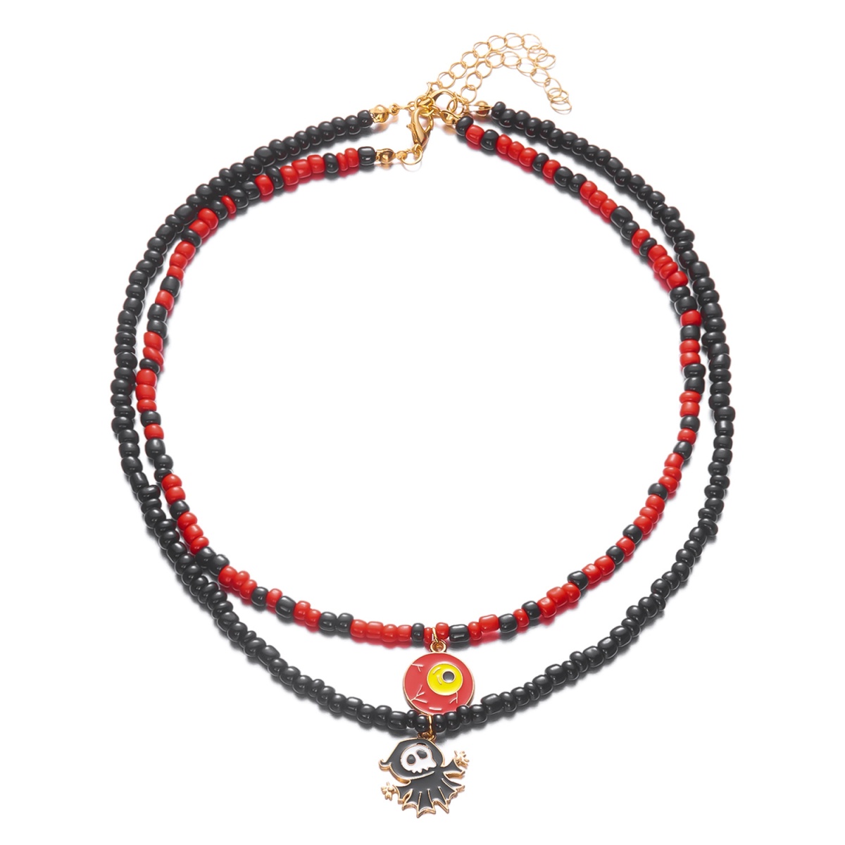 Men Accessories Evil Eye - Double Layer Evil Eye Pendant Necklace