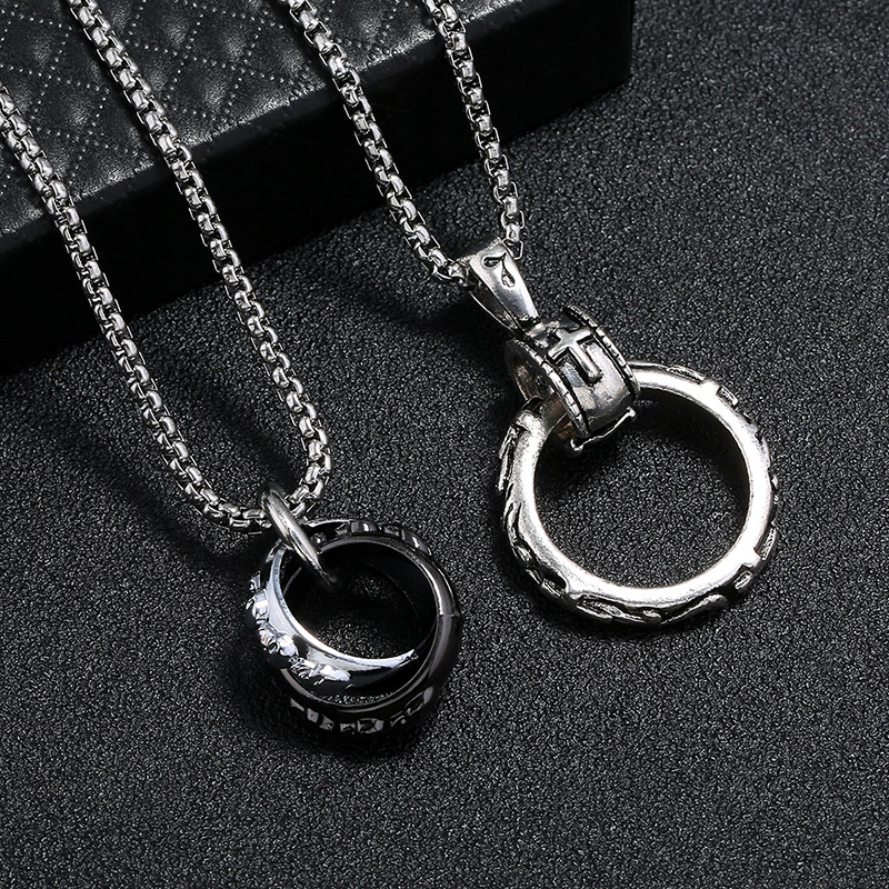 Men Accessories Pk - Jessingshow Vintage Punk Mens Necklace Male