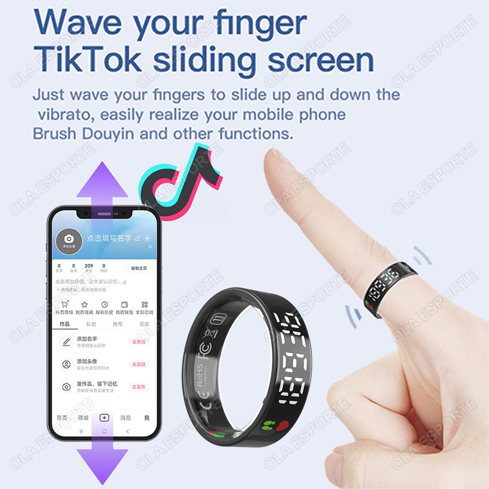 SR08 Smart Ring with Charging  - Men'S Accessories Display ulasan dan harga
