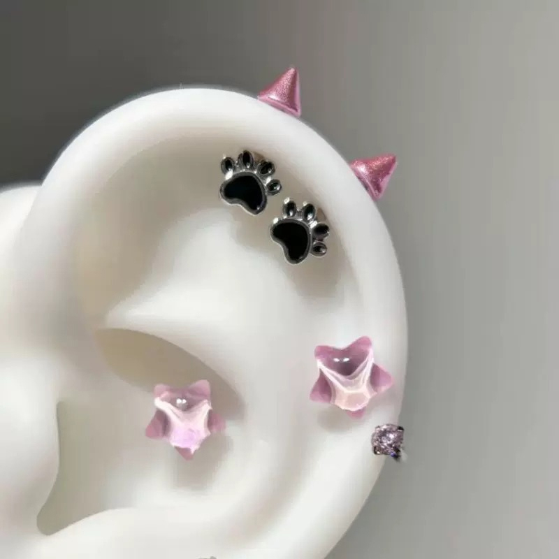 New Sale 1pair Cute Cat Paw De - Men'S Accessories Jewelry Sale ulasan dan harga