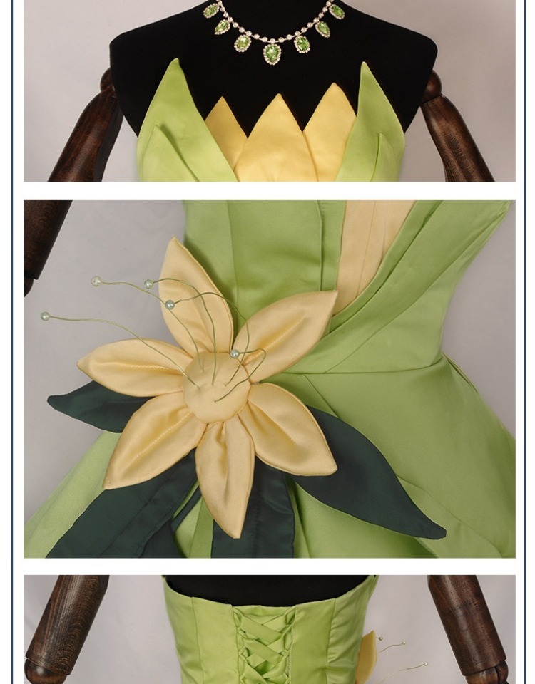 Princess Tiana Dress Cosplay C - Men Accessories For Party ulasan dan harga