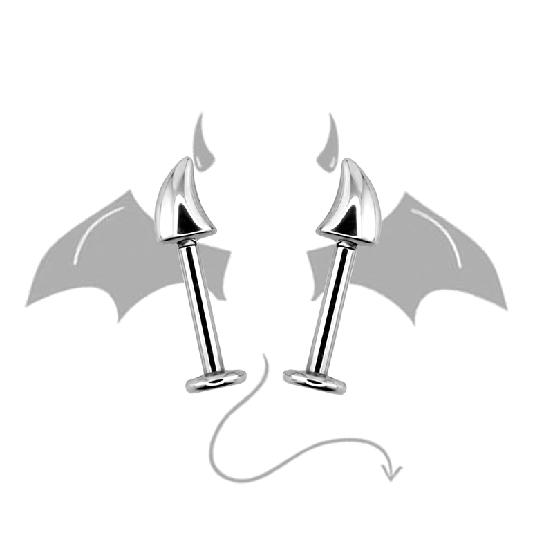 Hot Sale Cute Devil Horn Pierc - Men'S Accessories Jewelry Sale ulasan dan harga