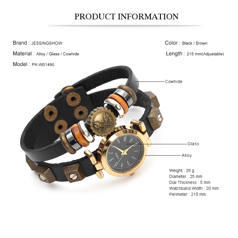 Punk Style Quartz Watch Handma - Men Accessories Pk ulasan dan harga