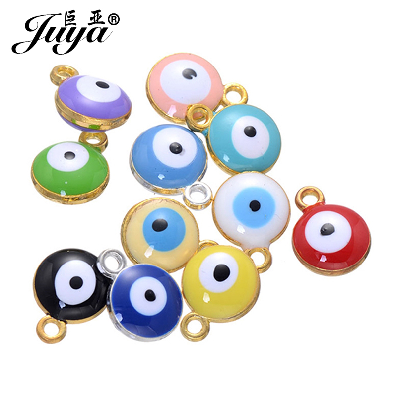 100pcs 10mm Classical Turkish  - Men Accessories Evil Eye ulasan dan harga