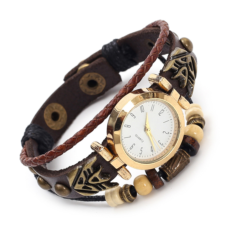 Vintage Leather Quartz Watch H - Men Accessories Pk ulasan dan harga