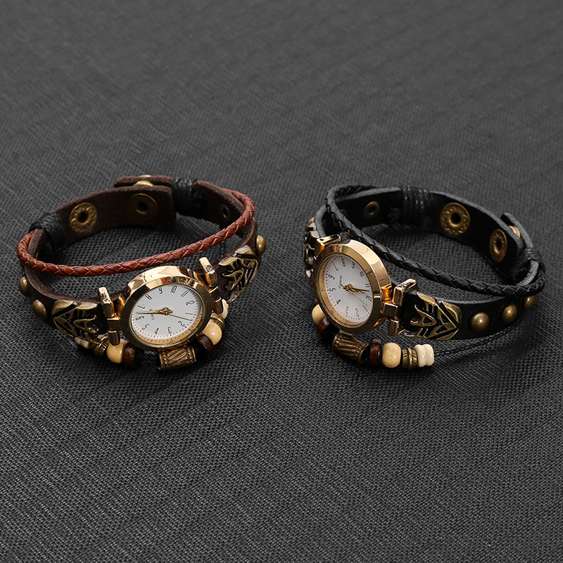 Vintage Leather Quartz Watch H - Men Accessories Pk ulasan dan harga