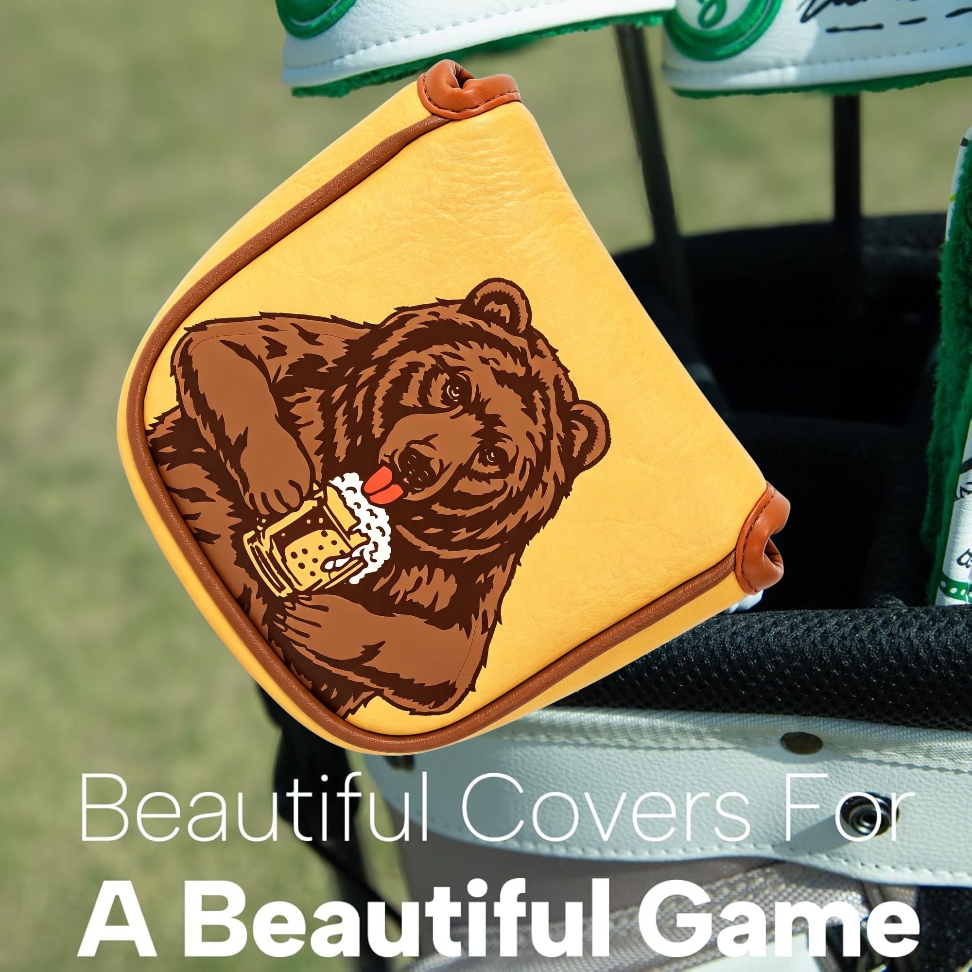 Skull Embroidered Golf Mallet  - Men'S Accessories ulasan dan harga