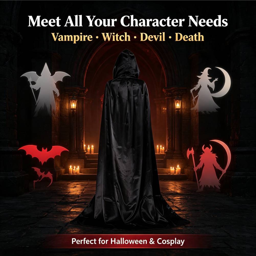 Halloween Cloaks Capes Women M - Men'S Vampire Accessories ulasan dan harga