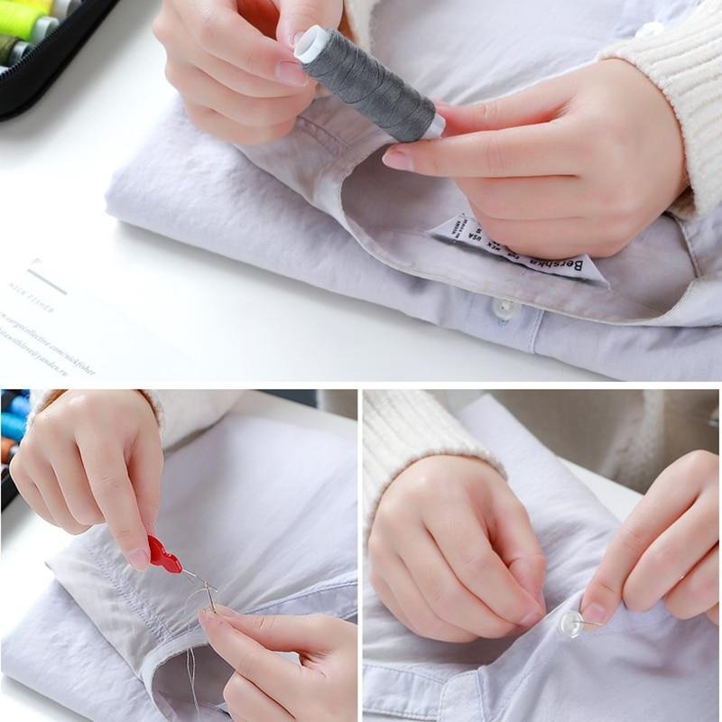 Portable 10Pcs/set Sewing Kit  - Men Accessories Kit Bag ulasan dan harga