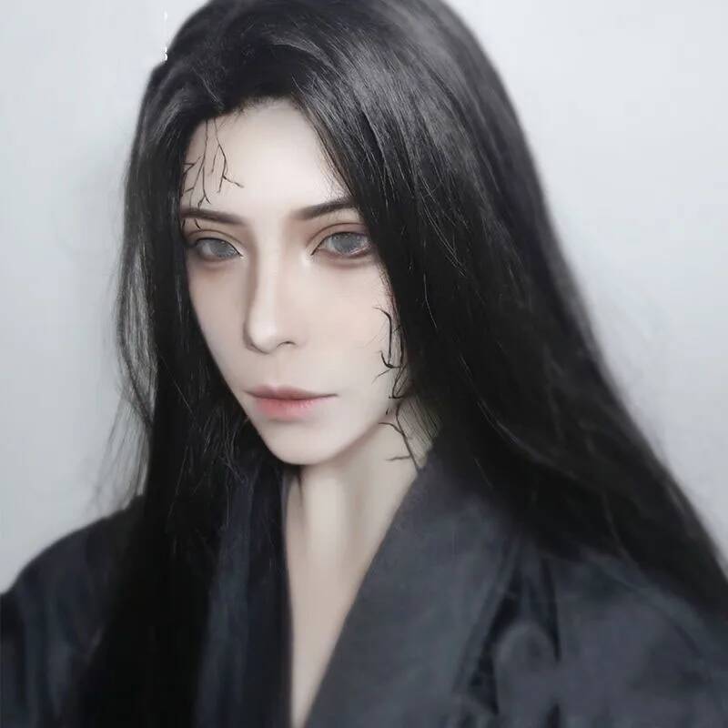 Men Hanfu Long Straight Hair A - Men Accessories For Party ulasan dan harga
