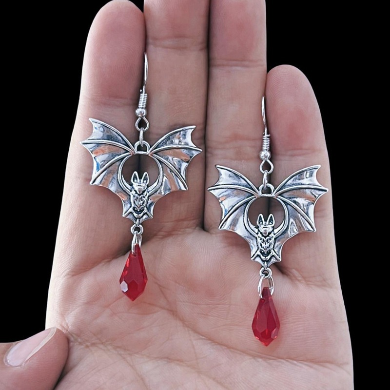 Gothic Vampire Bat Earrings fo - Men'S Vampire Accessories ulasan dan harga