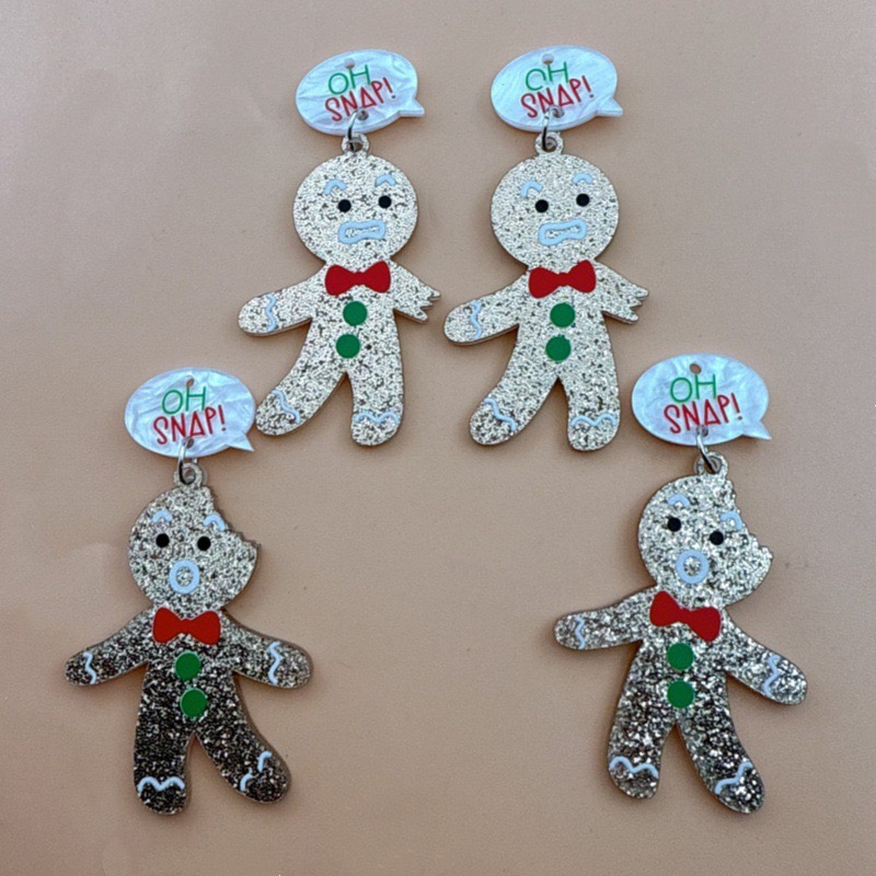 10pcs Cute Christmas Gingerbre - Men'S Accessories ulasan dan harga