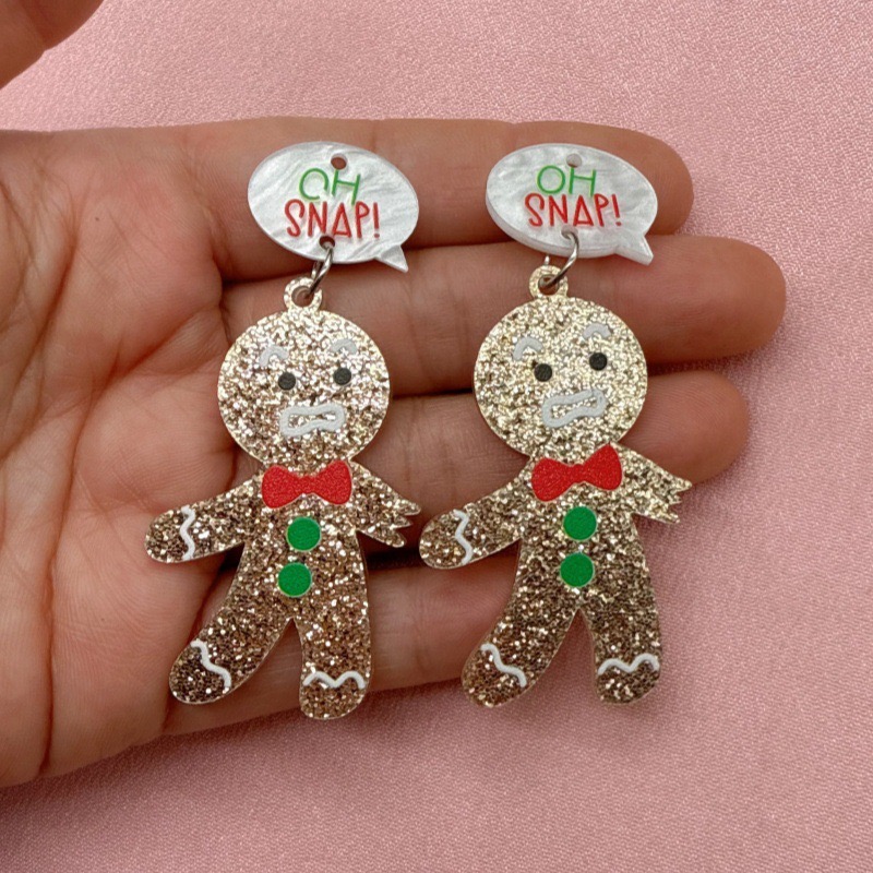10pcs Cute Christmas Gingerbre - Men'S Accessories ulasan dan harga