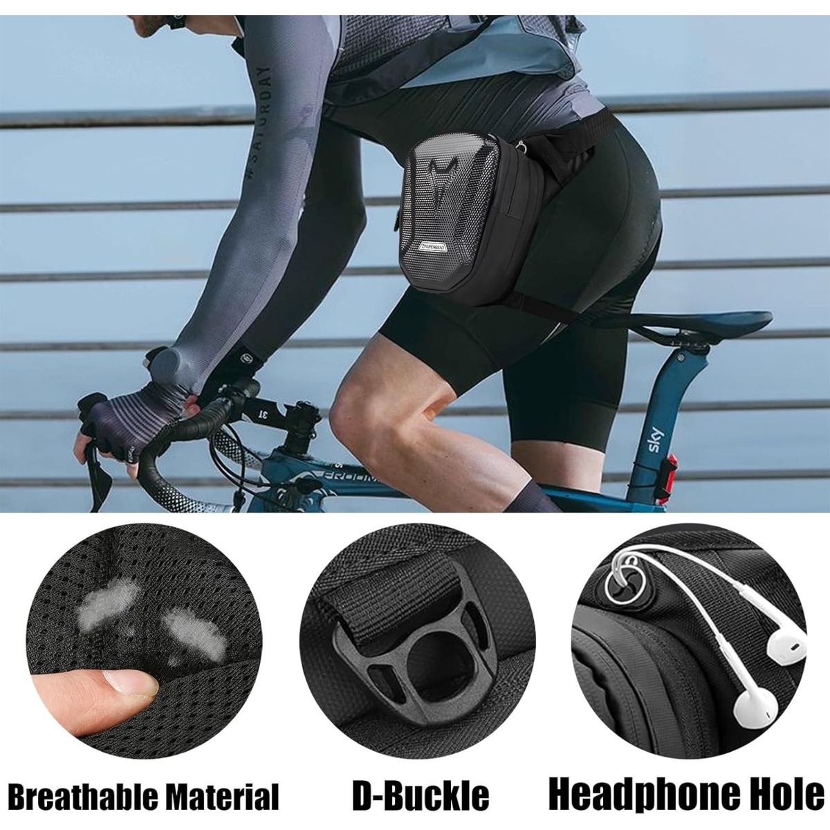 Motorcycle Waist Pack Drop Leg - Men Accessories Kit Bag ulasan dan harga