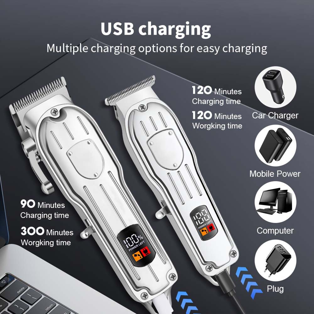 Professional Hair Clipper Set  - Men'S Accessories Display ulasan dan harga