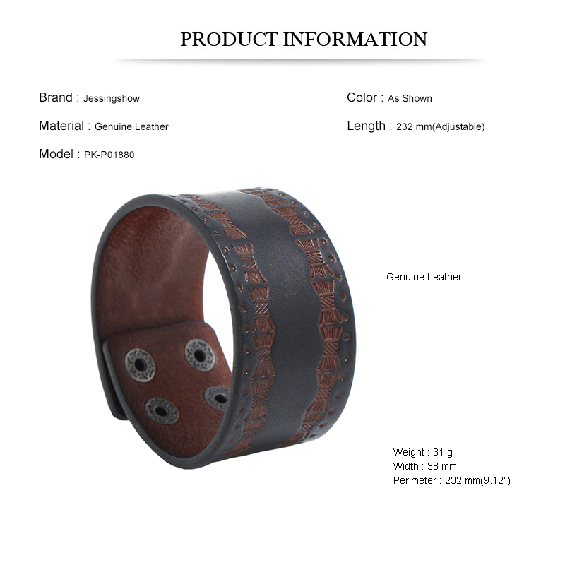 Men's Punk Vintage Bracelet -  - Men Accessories Pk ulasan dan harga