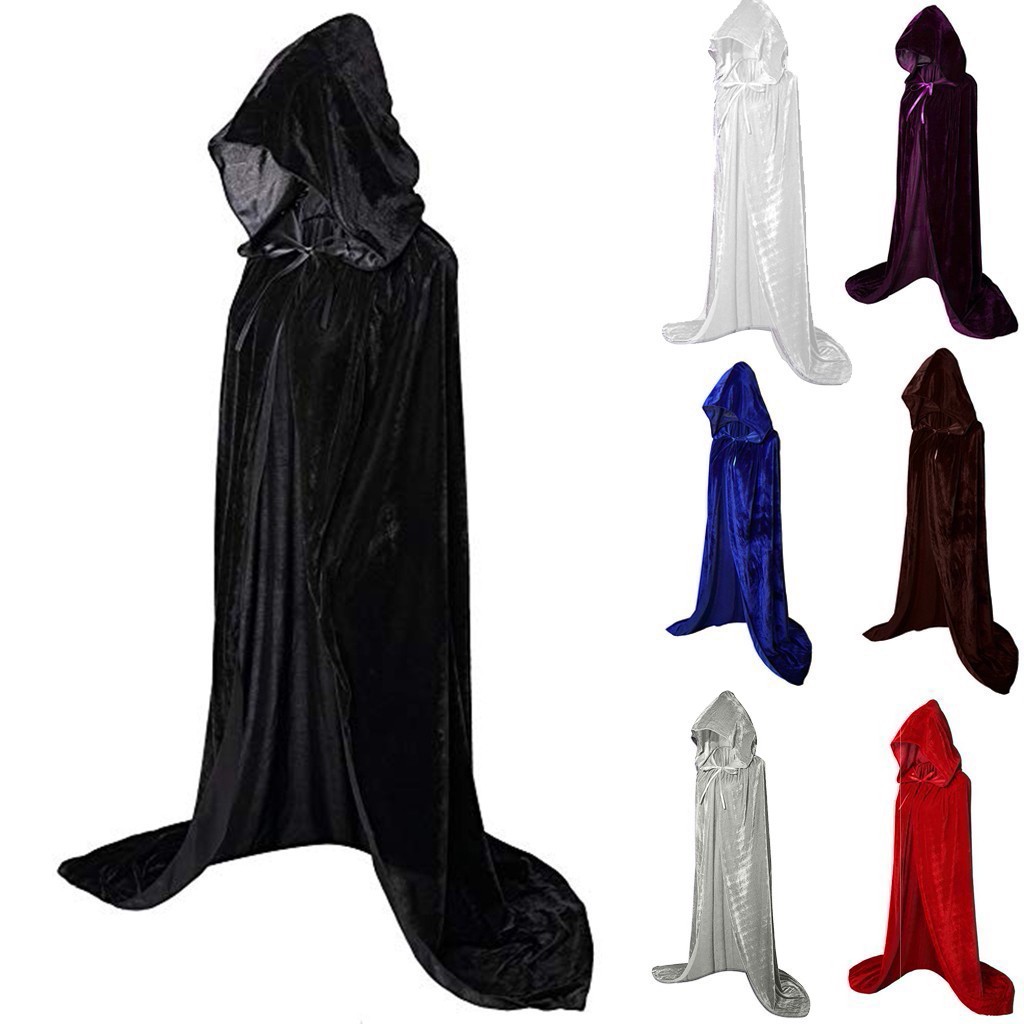 Halloween Cloaks Gothic Hooded - Men'S Vampire Accessories ulasan dan harga