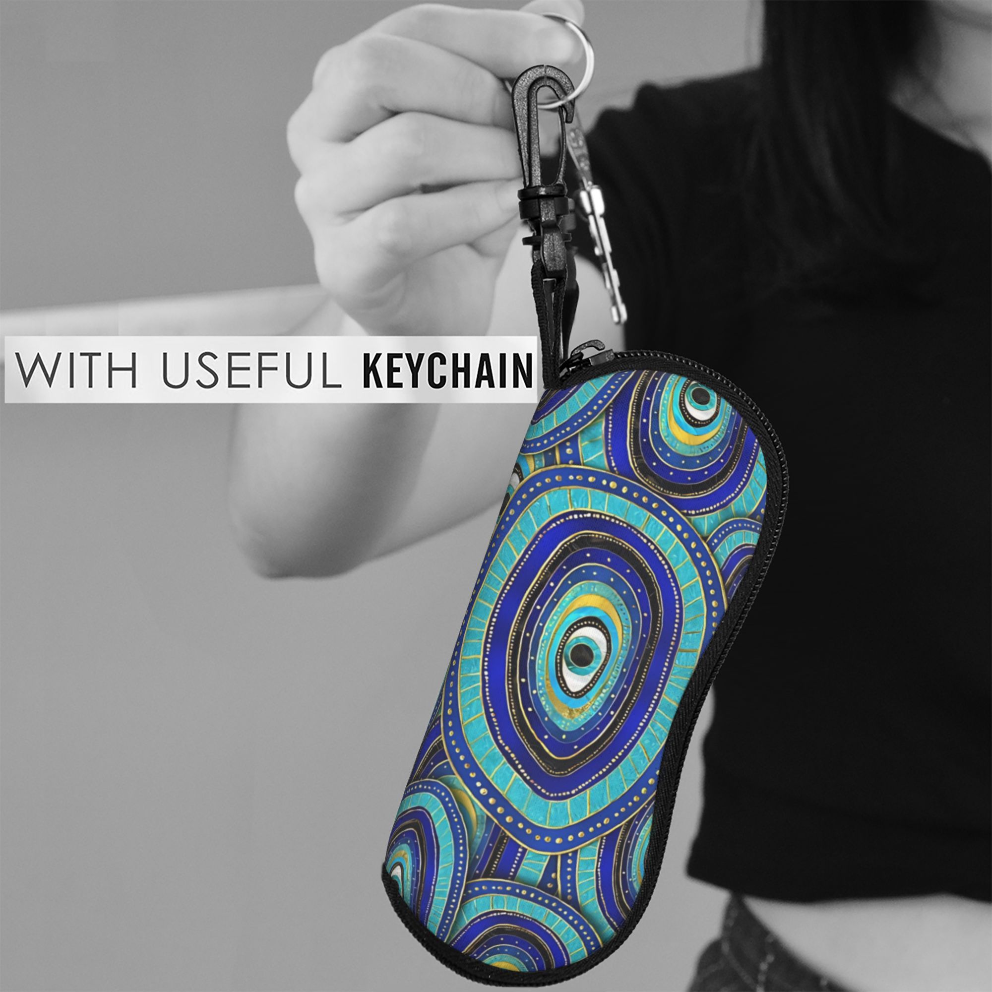 Evil Eye Amulet Pattern  Glass - Men Accessories Evil Eye ulasan dan harga