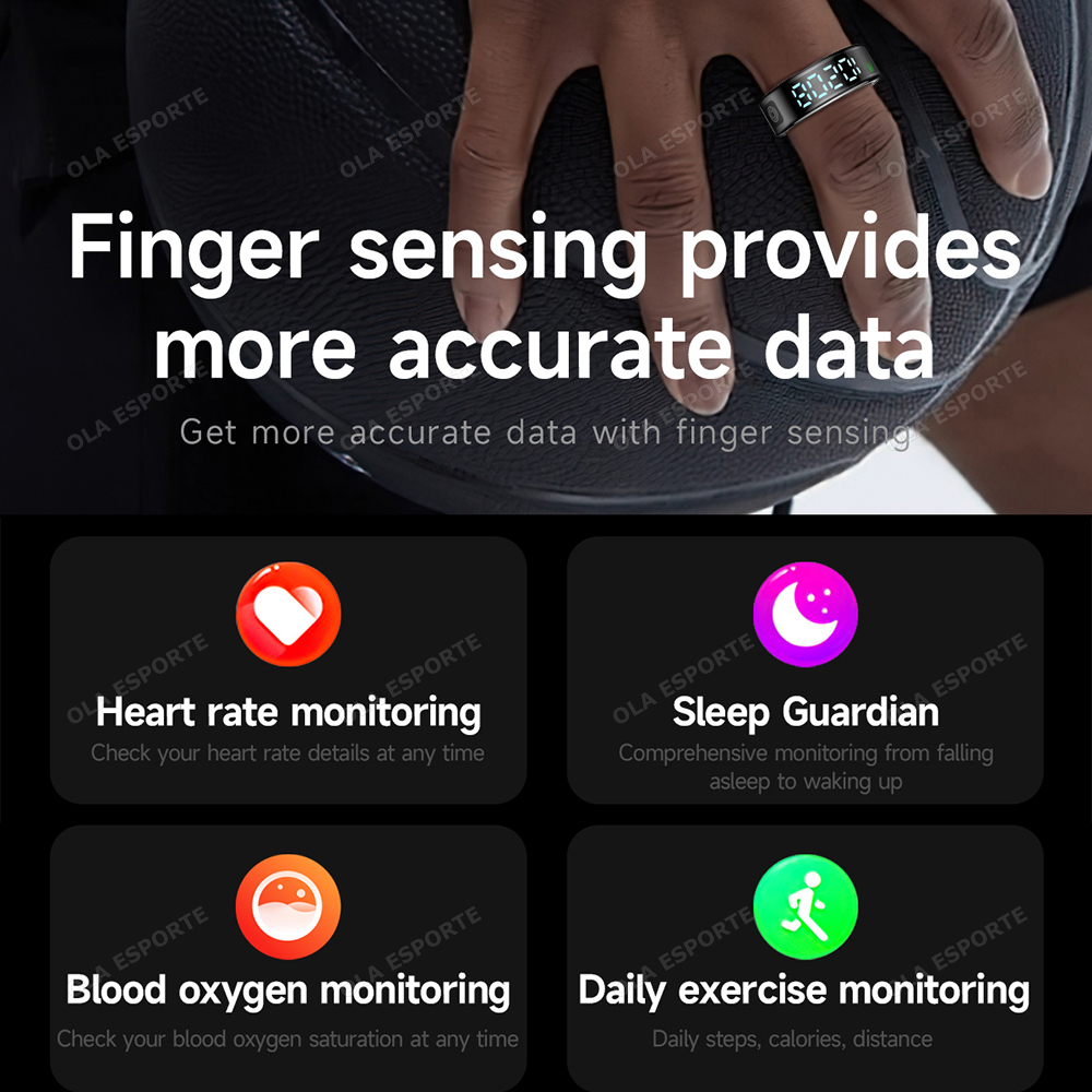 2026 R12 Smart Ring with Displ - Men'S Accessories Display ulasan dan harga