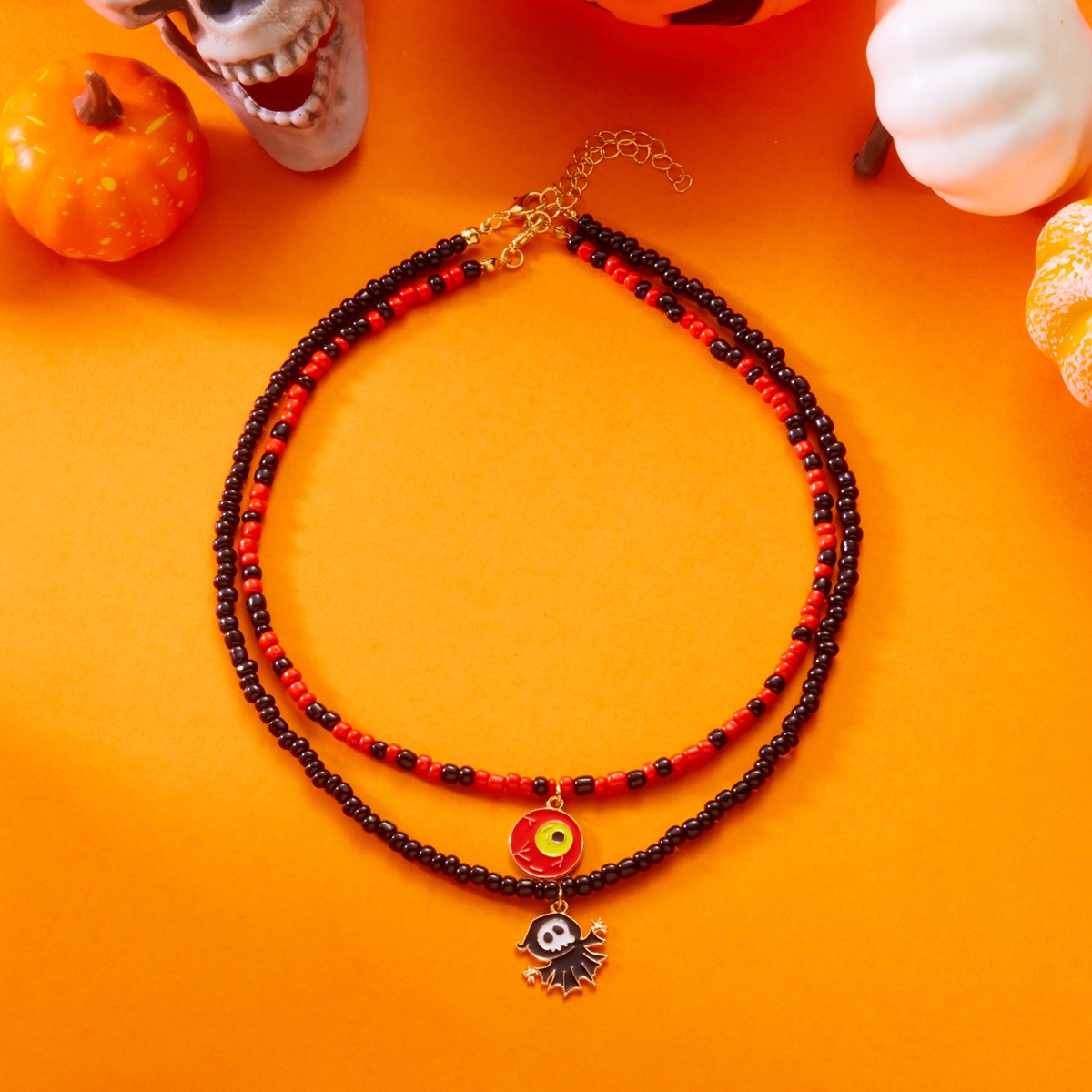 Double Layer Evil Eye Pendant  - Men Accessories Evil Eye ulasan dan harga