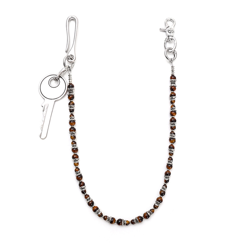Hip Hop Punk Tiger Eye Beaded  - Men Accessories Pk ulasan dan harga