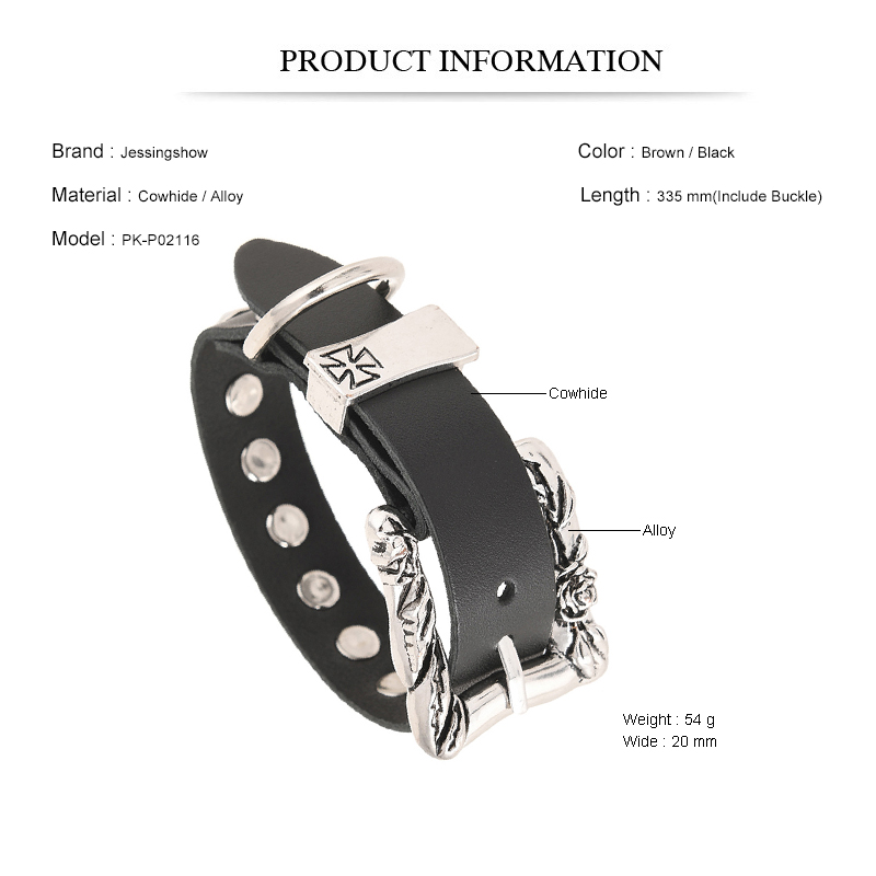 Rock Punk Style Large Buckle B - Men Accessories Pk ulasan dan harga