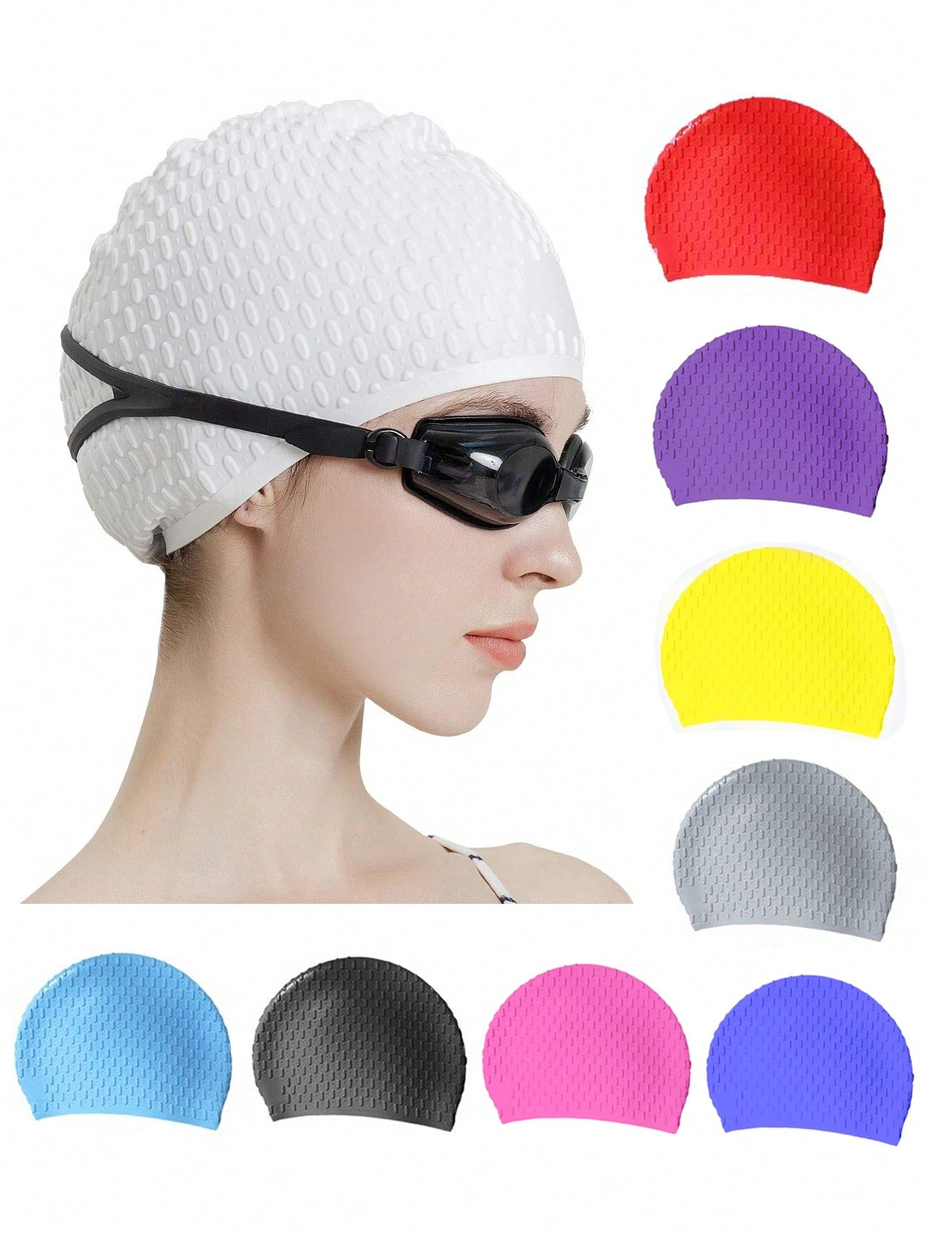 Large Silicone Swim Cap - Comf - Men'S Accessories Essentials ulasan dan harga
