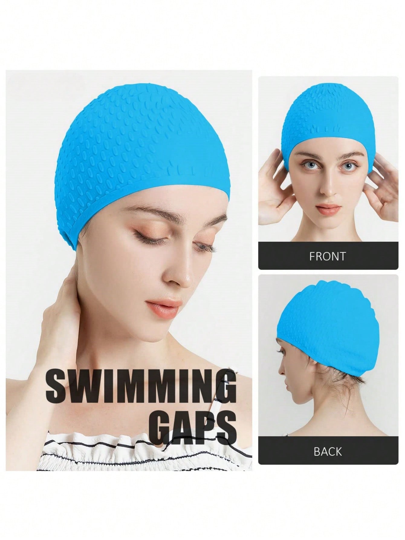 Large Silicone Swim Cap - Comf - Men'S Accessories Essentials ulasan dan harga