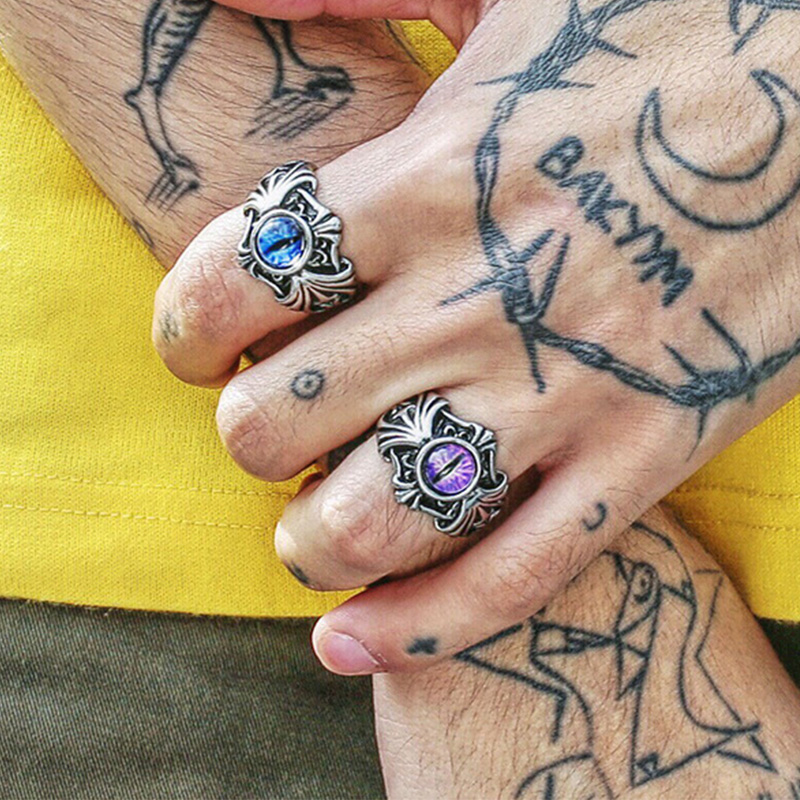 Retro Vines Evil Eye Ring For  - Men Accessories Evil Eye ulasan dan harga