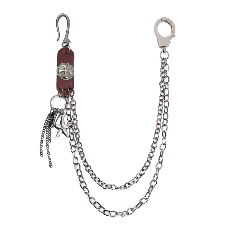 Punk Steet Cowhide Keychains C - Men Accessories Pk ulasan dan harga