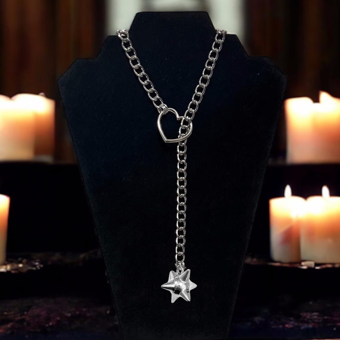 Gothic Crow Skull Necklace For - Men'S Vampire Accessories ulasan dan harga