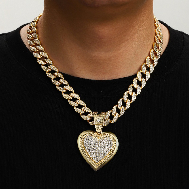 Trendy Minimalist Heart Pendan - Men'S Accessories Instagram ulasan dan harga