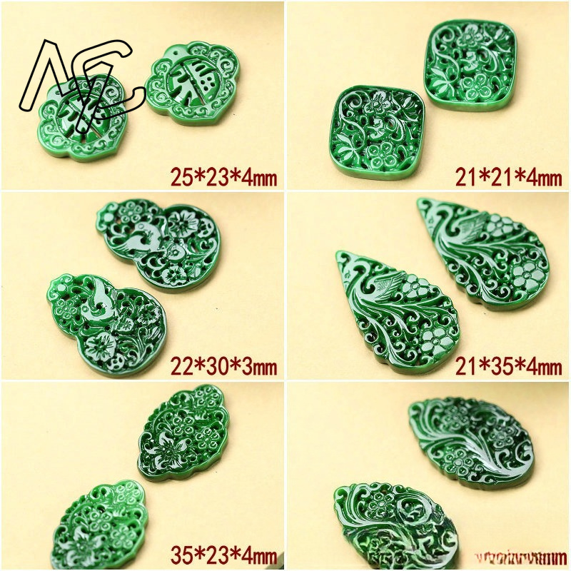 2pcs DIY Natural Dry Green Eme - Men'S Accessories ulasan dan harga
