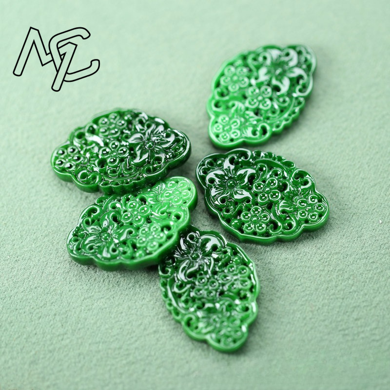 2pcs DIY Natural Dry Green Eme - Men'S Accessories ulasan dan harga