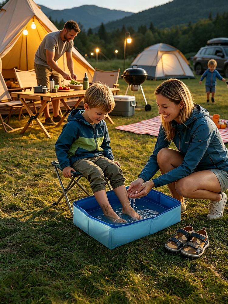 1Pc Portable Folding Foot Bath - Men'S Accessories Essentials ulasan dan harga