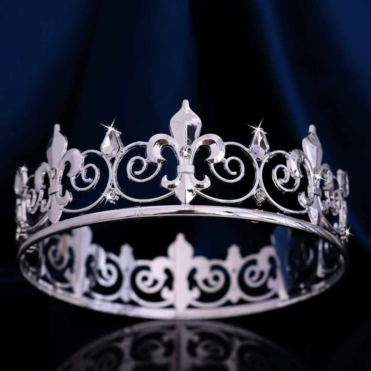 Royal King Queen Crown for Men - Men Accessories For Party ulasan dan harga
