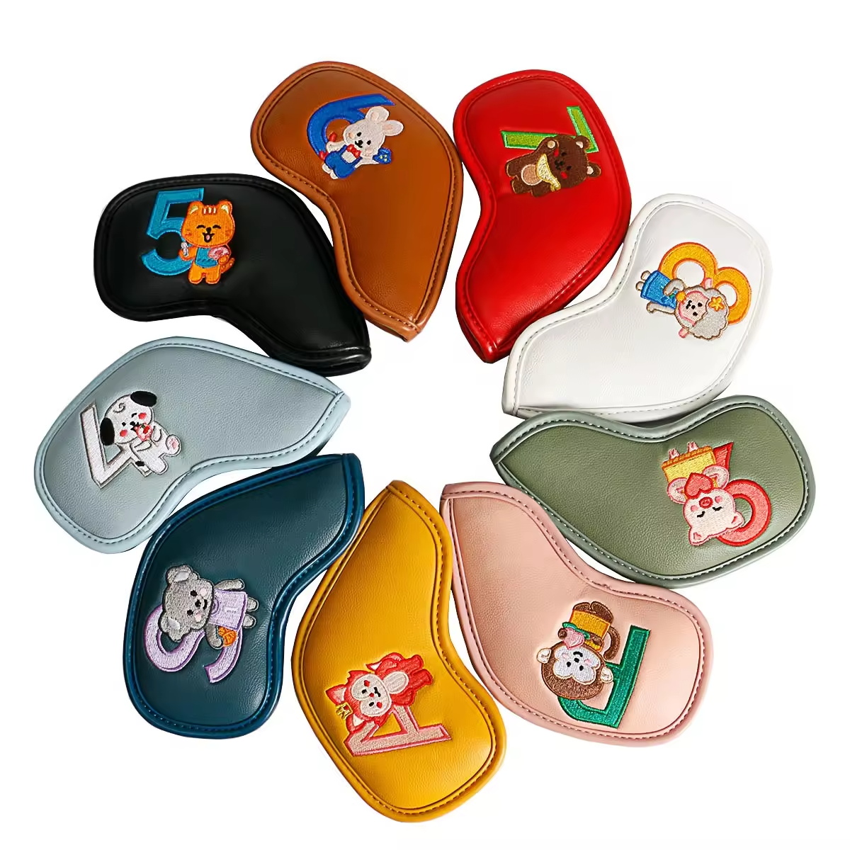 9Pcs Cute Cartoon Animal Golf  - Men'S Accessories ulasan dan harga