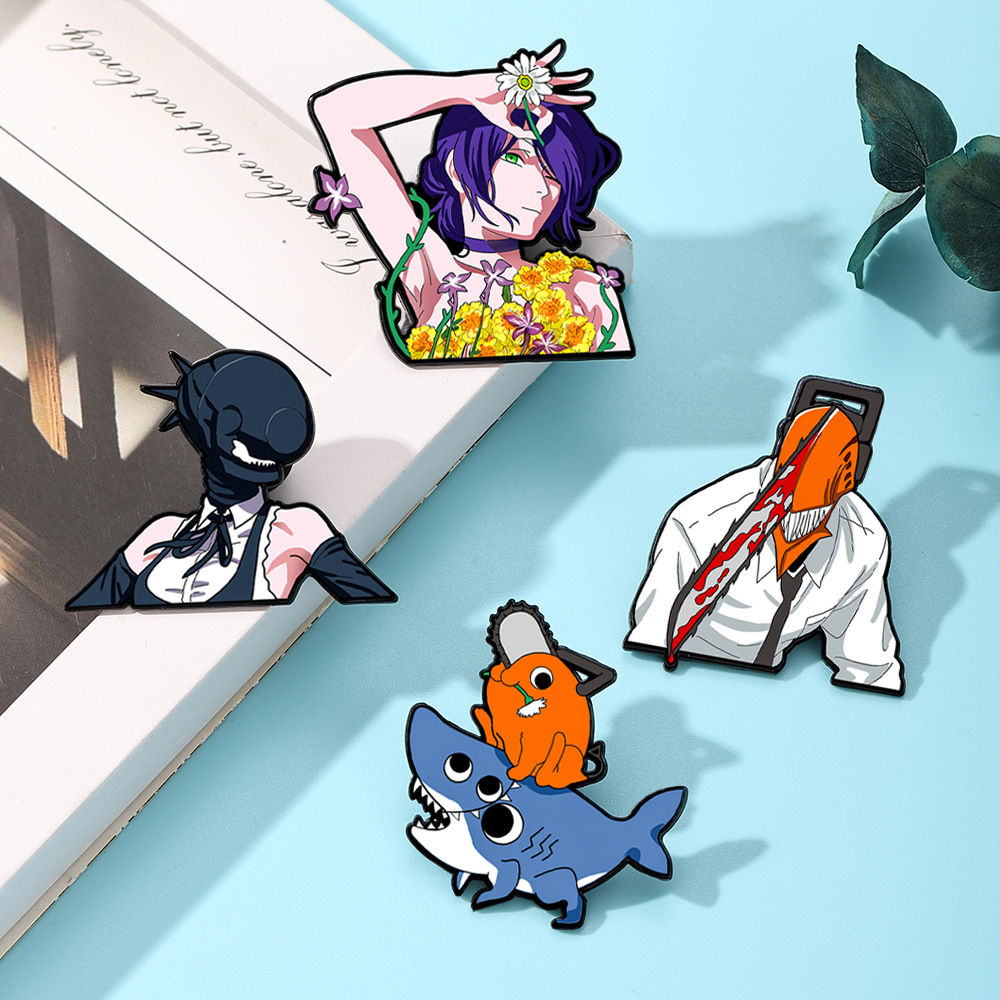 4pcs Animal Manga Characters E - Men'S Accessories Jewelry Sale ulasan dan harga
