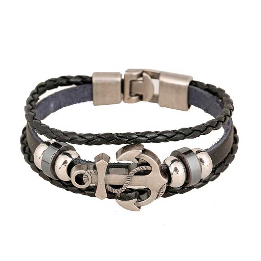 Multi Layered Vintage Leather  - Men Accessories Pk ulasan dan harga