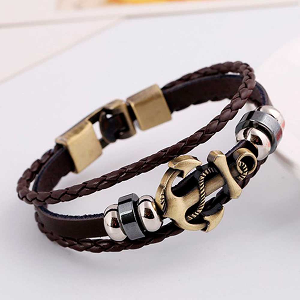 Multi Layered Vintage Leather  - Men Accessories Pk ulasan dan harga