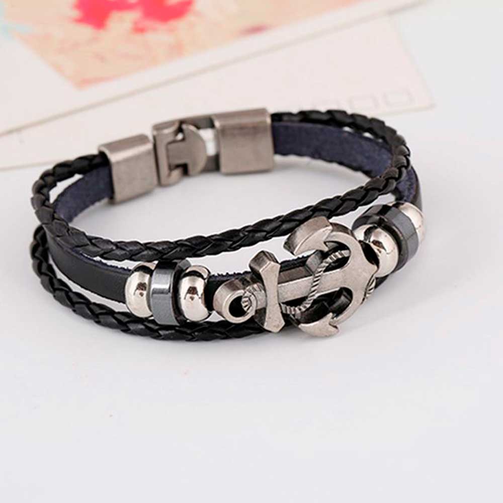 Multi Layered Vintage Leather  - Men Accessories Pk ulasan dan harga