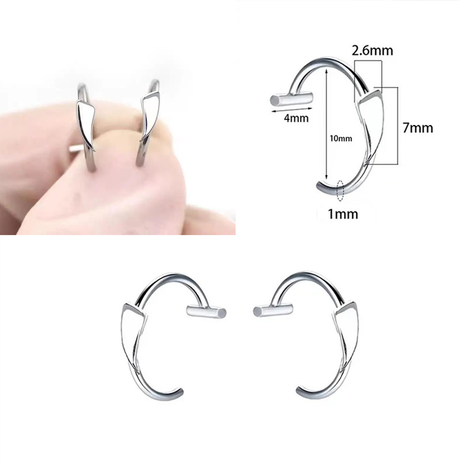 6pcs Stainless Steel Fake Lip  - Men'S Vampire Accessories ulasan dan harga