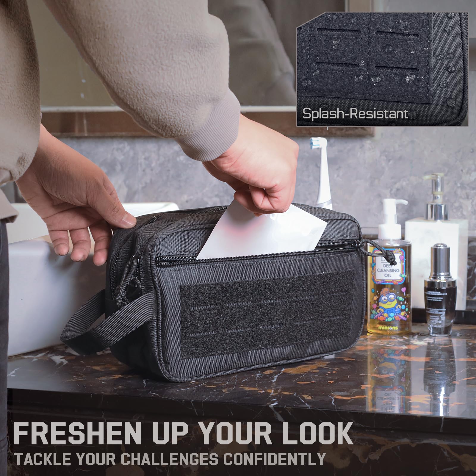 Tactical Toiletry Bag for Men, - Men Accessories Kit Bag ulasan dan harga